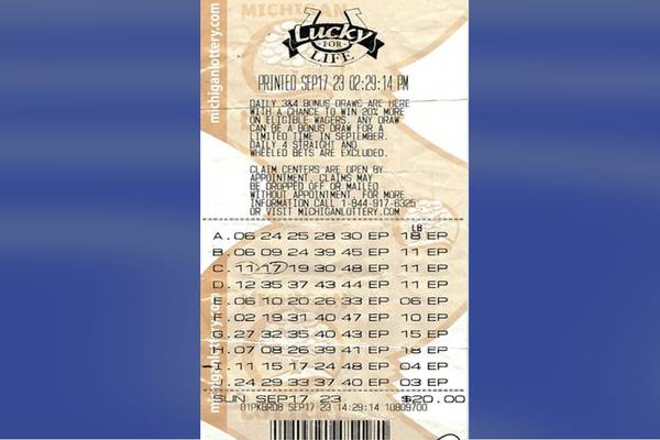 Clerk’s mistake helps man win $390K in Michigan Lottery